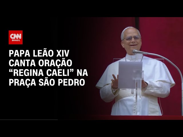 Papa Leão XIV canta oração “Regina Caeli” na Praça São Pedro | CNN NEWSROOM
