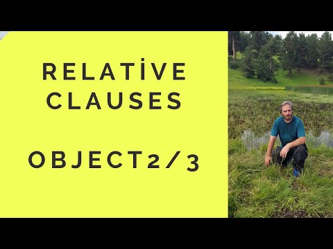 Relative Clasue 2/3 who which that as object