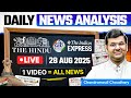 28 August 2025 Daily UPSC DNA By Chandramouli Sir The Hindu Indian Express PIB Analysis