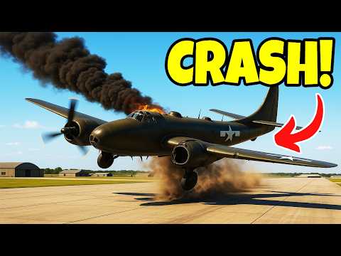 B-29 Bomber VS Flak FIRING ZONE Survival! - Stormworks Plane Crash