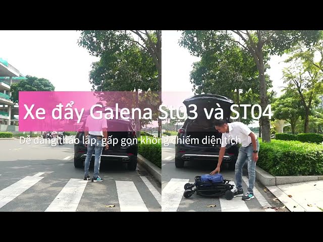 [HDSD] Xe Đẩy Bập Bênh Gấp Gọn Galena ST03/04