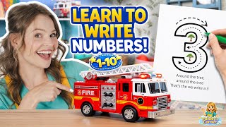 Learn to Write Numbers for Kids with Silly Miss Lily | Counting Toys, Colors & First Words