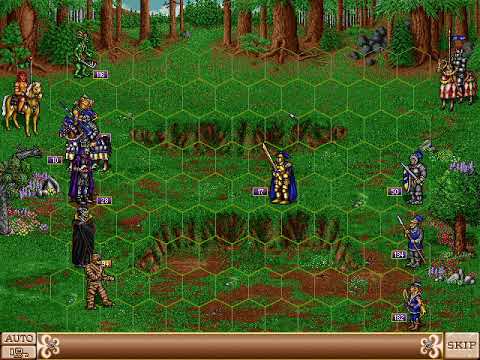 HOMM2 Price of Loyalty DLC: Enemy Barbarian Hero with 194 Vampire Lords...