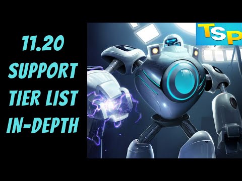 11.20 Support Tier List In-Depth -- League of Legends -- The Strategy Professor