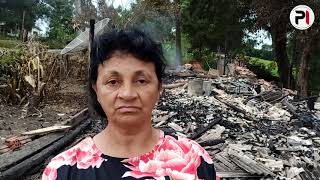 Incêndio atinge mais uma residência em Água Clara, aconteceu no domingo (26-02)