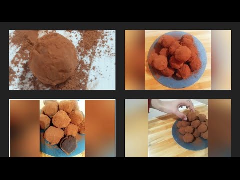 شكولاتة تريفل أو الكمأ بمكونين فقط Trufas #Truffle trufas#tartascaseras