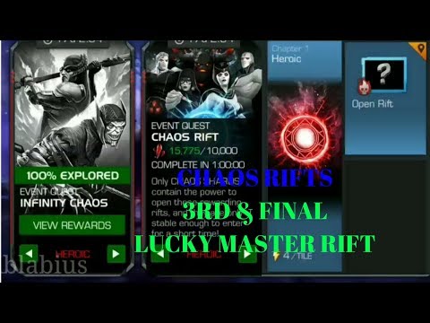 Master Chaos Rift - 3 a.k.a lucky rift | Marvel Contest Of Champions