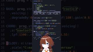 音楽なんもわからんけど曲っぽいかも! #strudel #livecoding #shorts #algorave