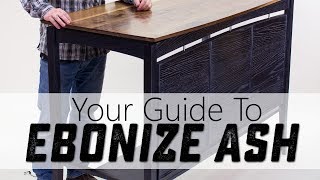 A Great Way to Ebonize Ash for Woodworking Projects