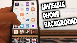 How to make an invisible background on ios to impress your friends !!!