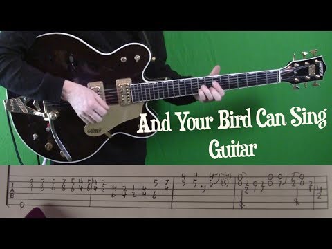 And Your Bird Can Sing - Tabs to learn both parts on one guitar! Video