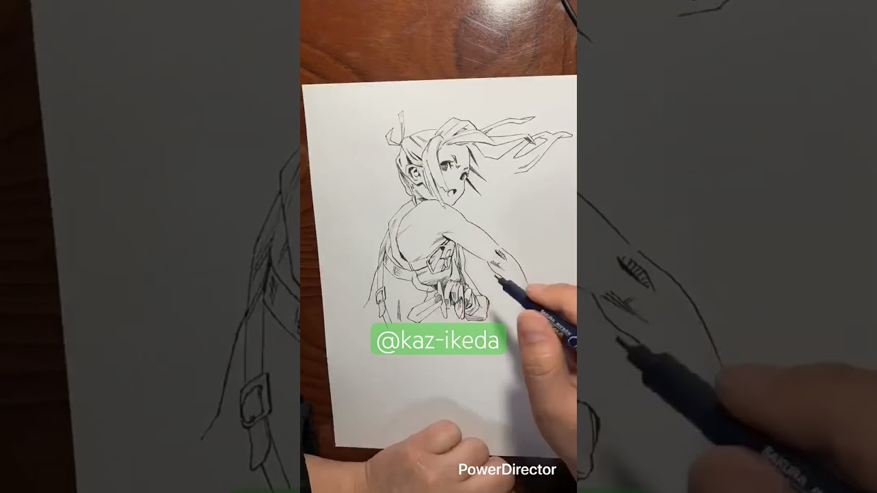 イラストレーター池田和宏のスケッチタイムラプス☆