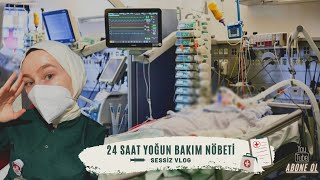Sessiz Vlog 🍓24 saat nöbet , day in the life of a nurse, truf topları 