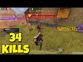 34 Kills Solo vs Squad!! Call Of Duty Mobile Battle Royale Gameplay