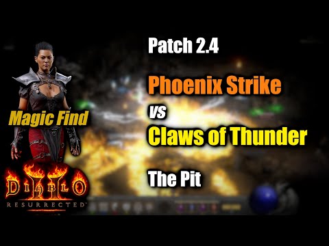 The Pit Martial Arts Phoenix Strike vs Claws of Thunder Assassin - PTR 2.4 Diablo 2 Resurrected