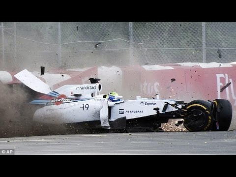 Felipe Massa & Sergio Perez Crash Canada [HD]