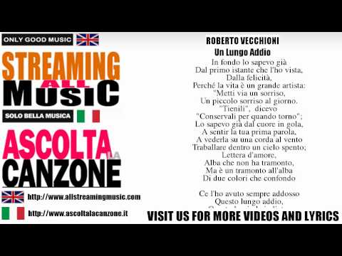 Roberto Vecchioni - Un Lungo Addio (Lyrics / Testo)