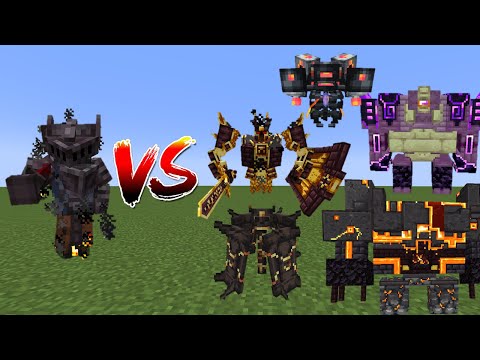 Nether Warlord(Salmon's Genesis) Vs L_Ender's Cataclysm Boss - Minecraft Mob Battle