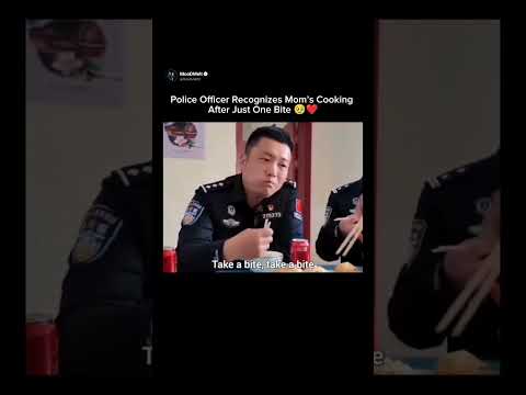Police Officer Recognizes Mom’s Cooking After Just One Bite 🥹❤️