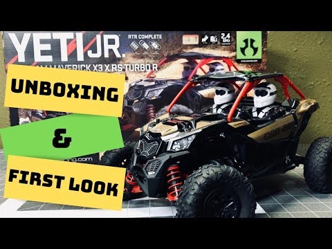 New Axial® Yeti Jr™ CAN AM® Maverick x3 RC UTV 1/18