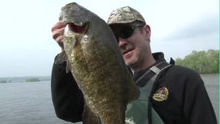 preview picture of video 'Susquehanna River Smallmouth Bass Fishing-The BACKWOODS ANGLER - Spinnerbait Fishing'