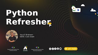 Python Programming for Machine learning : Python Refresher