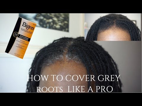 HOW TO COVER GREY ROOTS LIKE A PRO | LOCS