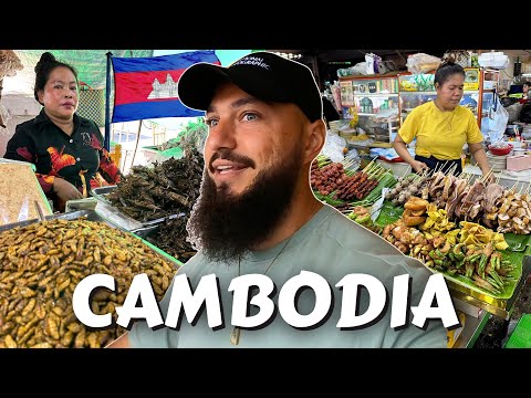 Eating Everything I Can Chew In The Craziest Market In Phnom Penh, Cambodia 🇰🇭