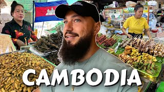 Eating Everything I Can Chew In The Craziest Market In Phnom Penh, Cambodia 🇰🇭