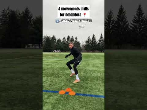 4 Drills To Improve Your Movements As Soccer Defenders  | Drills For Defenders 🔥 #soccer #drills