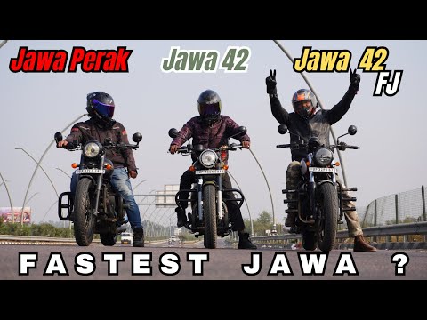 Jawa 42 FJ New vs Jawa 42 Old vs Jawa Perak Bobber Drag Race