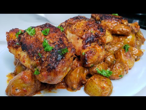 Creamy Garlic Chicken and Potatoes Recipe | Easy Chicken and Potatoes Recipe