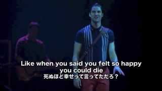 glee Somebody That I Used To Know (日本語字幕付き)