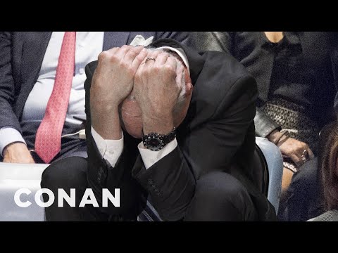 John Kelly Looked Uncomfortable During Trump’s UN Speech | CONAN on TBS