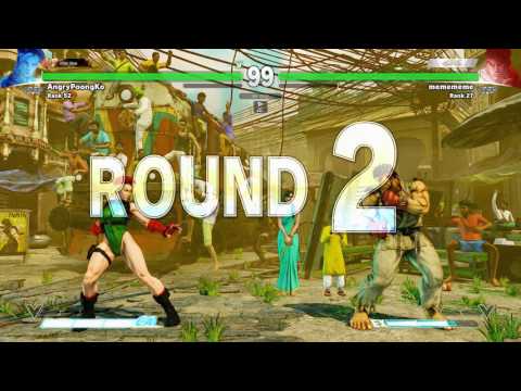 SFV~ Ryu (MCZ Daigo Umehara) vs. Cammy (AngryPoongKo) HD