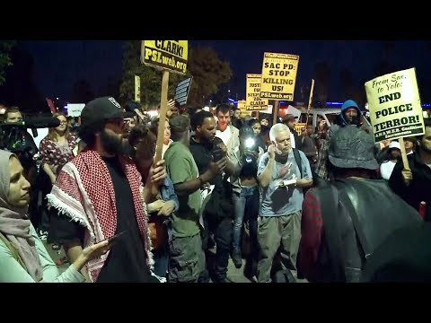 Woman hit by police SUV at protest for Stephon Clark