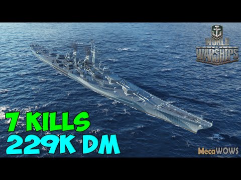 World of WarShips | Ohio | 7 KILLS | 229K Damage - Replay Gameplay 4K 60 fps