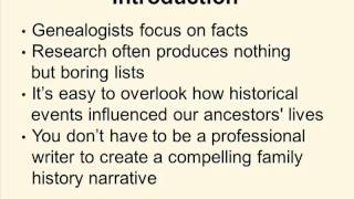 Ready, Set, Write! Share Your Family's Story with Lisa Alzo - a Preview