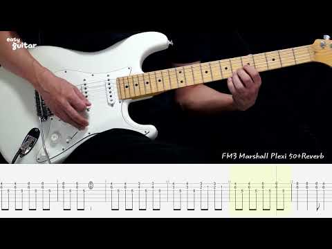 Aerosmith - Dream On Guitar Lesson With Tab(Slow Tempo)