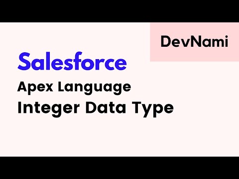 Salesforce Developer Apex How to use Integer Data Type