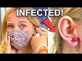 INFECTION DISASTER! I got a NEW Ear Piercing and THIS HAPPENED! *GROSS WARNING*