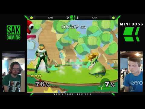 Mini Boss 2 Wave 2 Pools - Kiwi (Sheik) vs Arch (Peach)