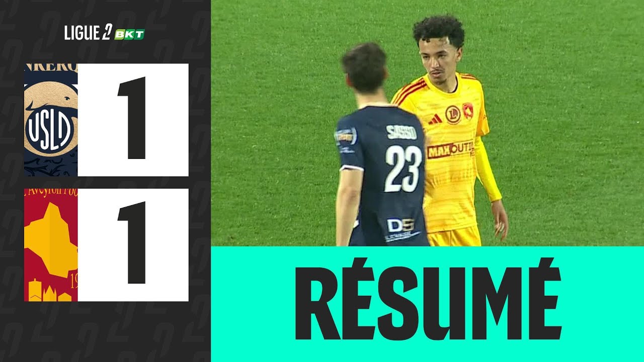USL Dunkerque vs Rodez AF Highlights