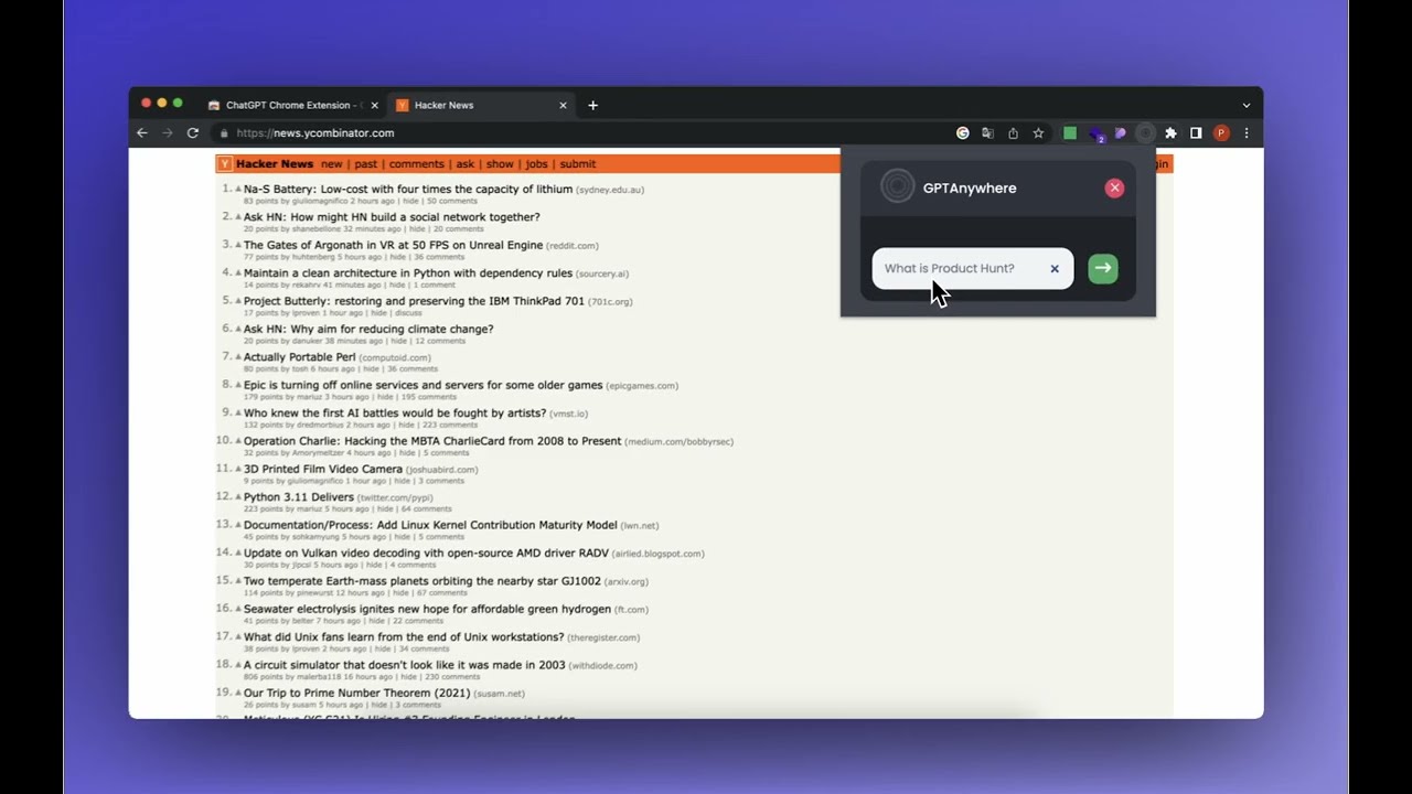 GPTAnywhere - Product Video [ChatGPT Chrome Extension]