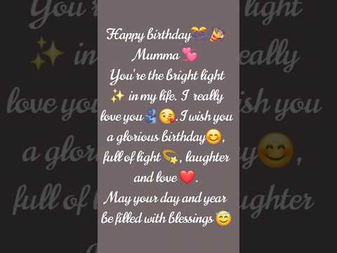 Happy Birthday Mom | WhatsApp Status
