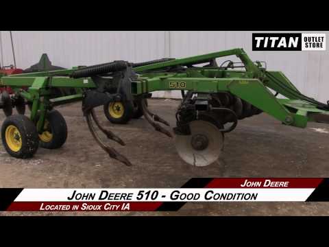 John Deere 510,12', 5 Shank, Spring Cushion, Pull Type...