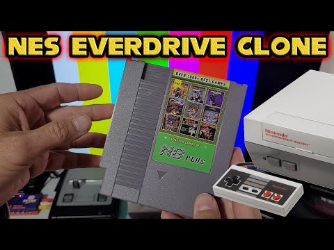 Review of NES EverDrive - N8 CLONE for $50 with a 1000+ games