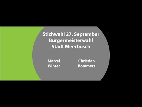 Rededuell der Bürgermeisterkandidaten der Stadt Meerbusch: Die Aufzeichnung