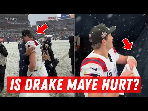 VIDEO: Drake Maye Favoring Right Shoulder AFTER AFC Championship Win Over Broncos