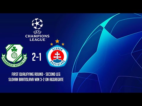 HIGHLIGHTS | Shamrock Rovers (2) 2-1 (3) Slovan Bratislava | UEFA Champions League